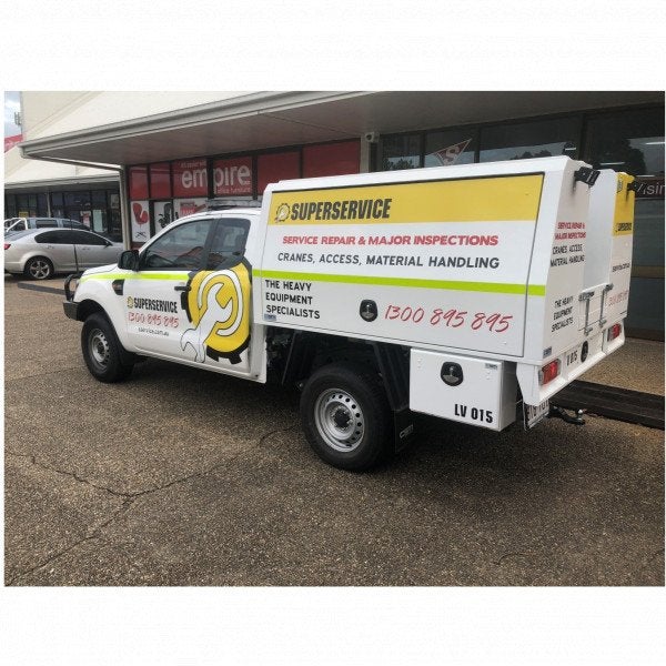 Prestons Super Service - Ute and Canopy Graphics - Fleet