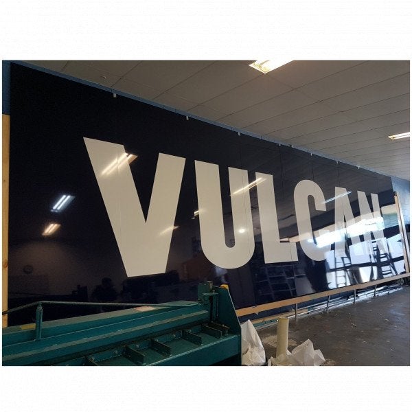Vulcan - Rebrand - Very Large Fascia Sign - ACM with vinyl
