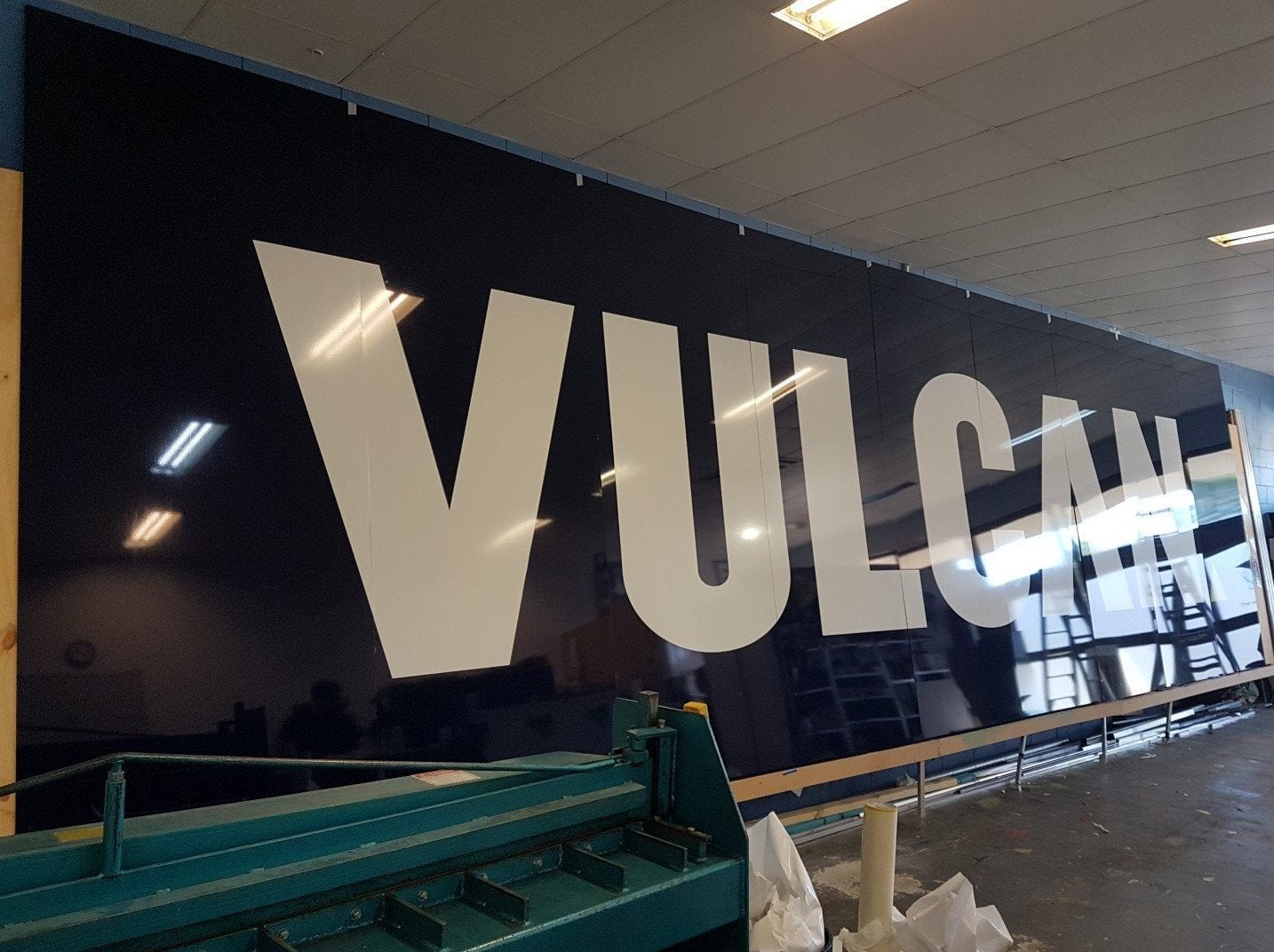 Vulcan - Rebrand - Very Large Fascia Sign - ACM with vinyl