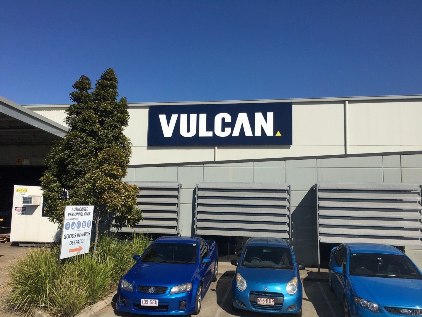 Vulcan - Rebrand - Very Large Fascia Sign - ACM with vinyl