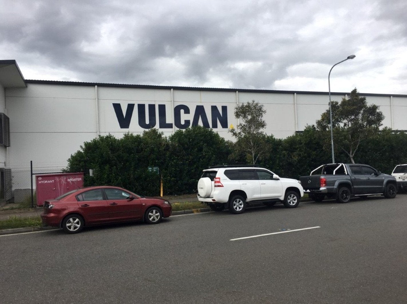 Vulcan - rebrand - Large ACM cut letters with vinyl on front