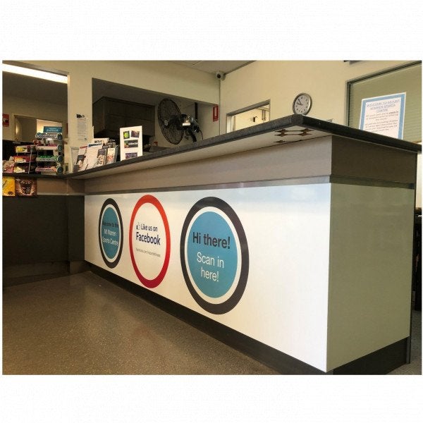 Logan InSports Counter and Floor Graphics