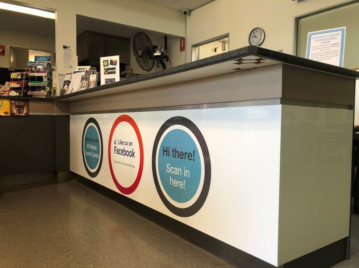 Logan InSports Counter and Floor Graphics