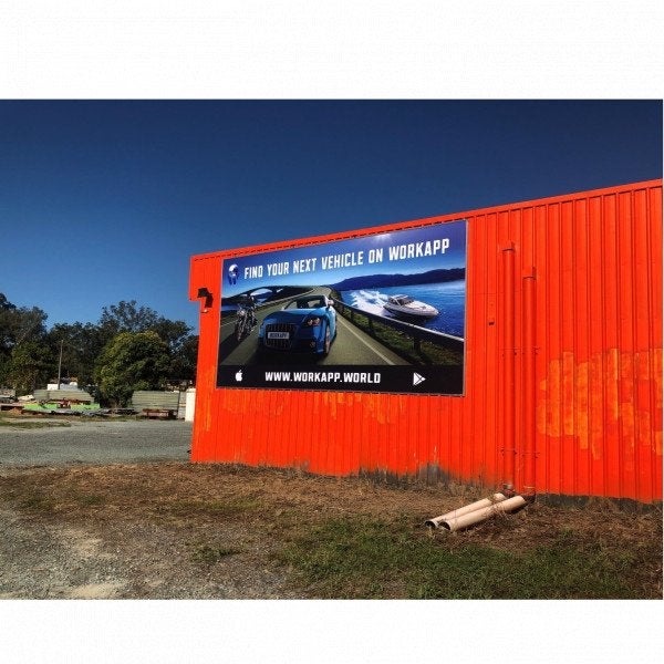 WorkApp - Large format sail track banner