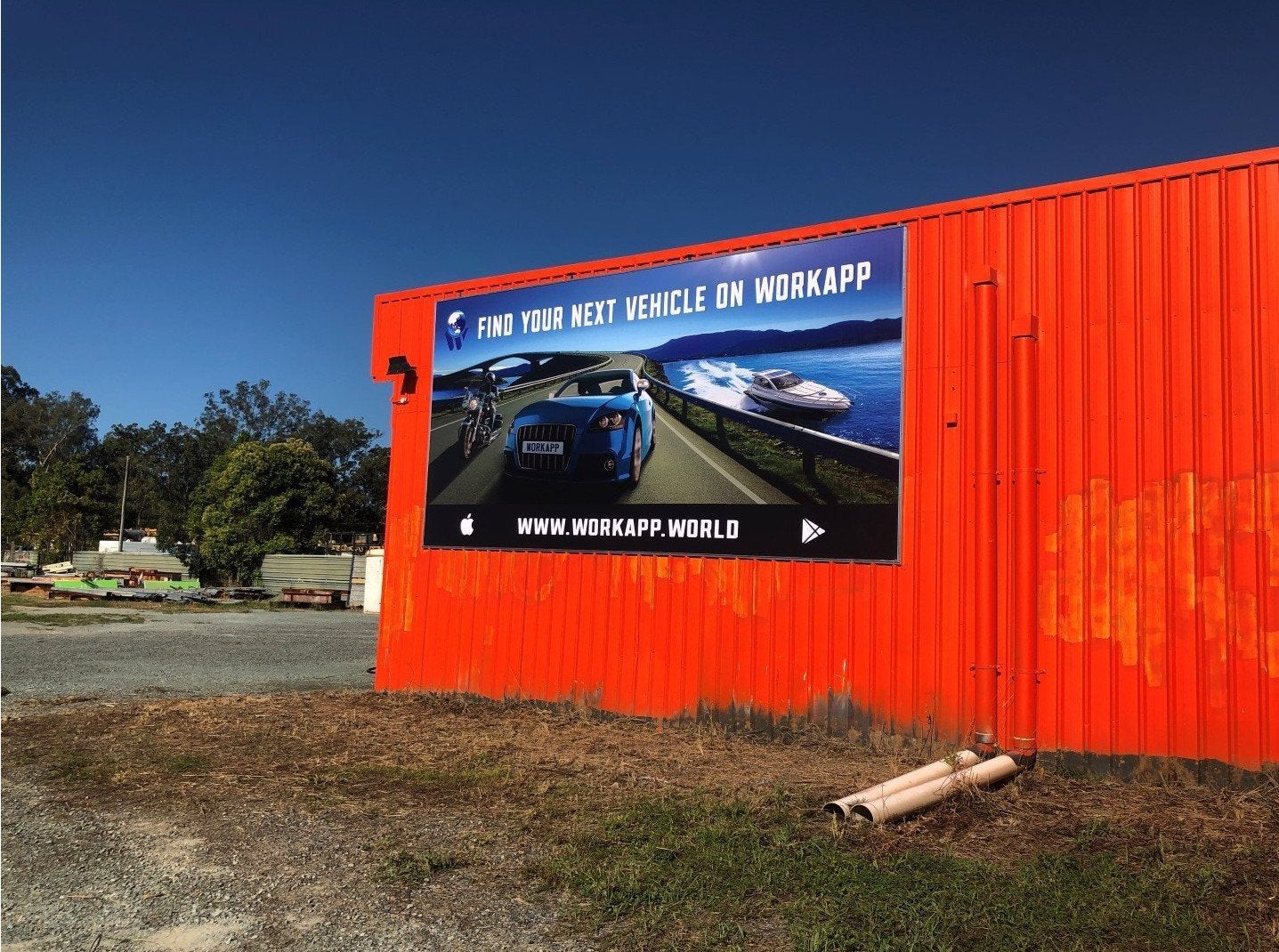 WorkApp - Large format sail track banner