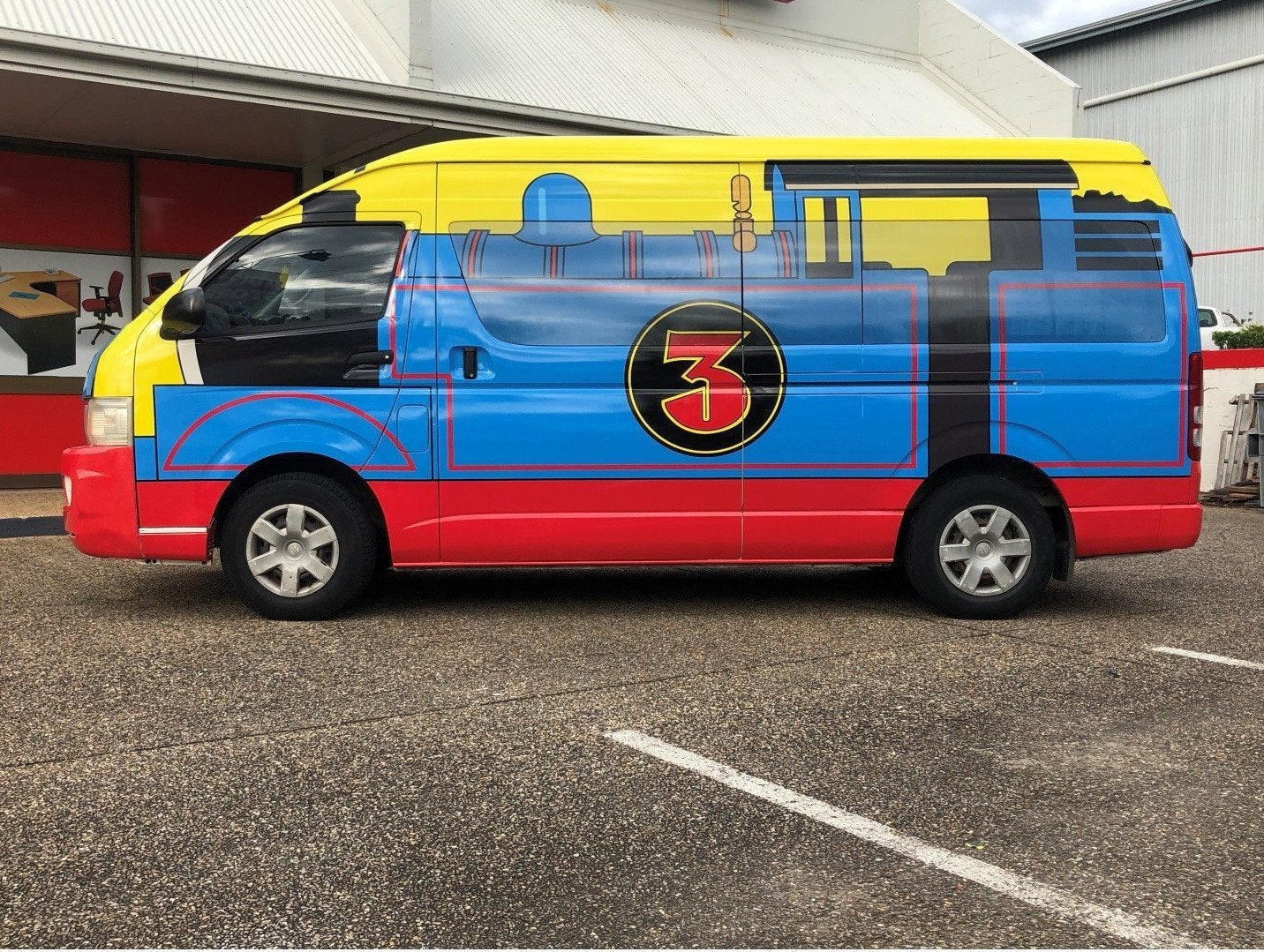 Tigger's Place - Full Bus Wrap - Thomas the Train Engine