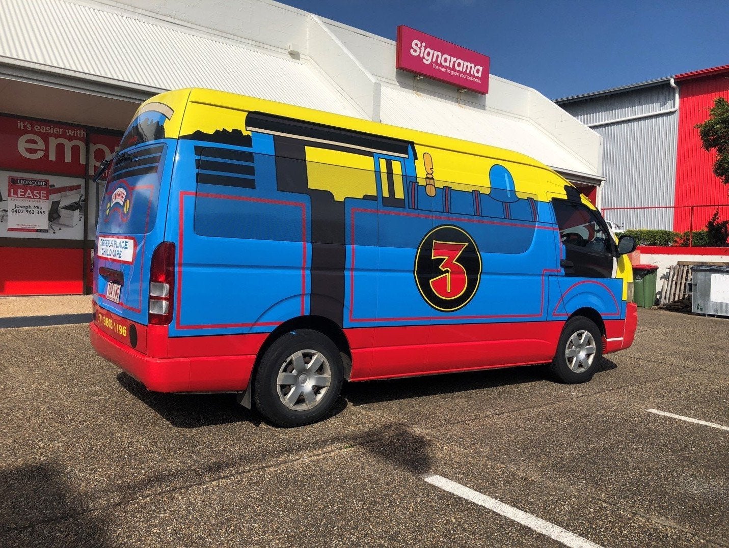 Tigger's Place - Full Bus Wrap - Thomas the Train Engine