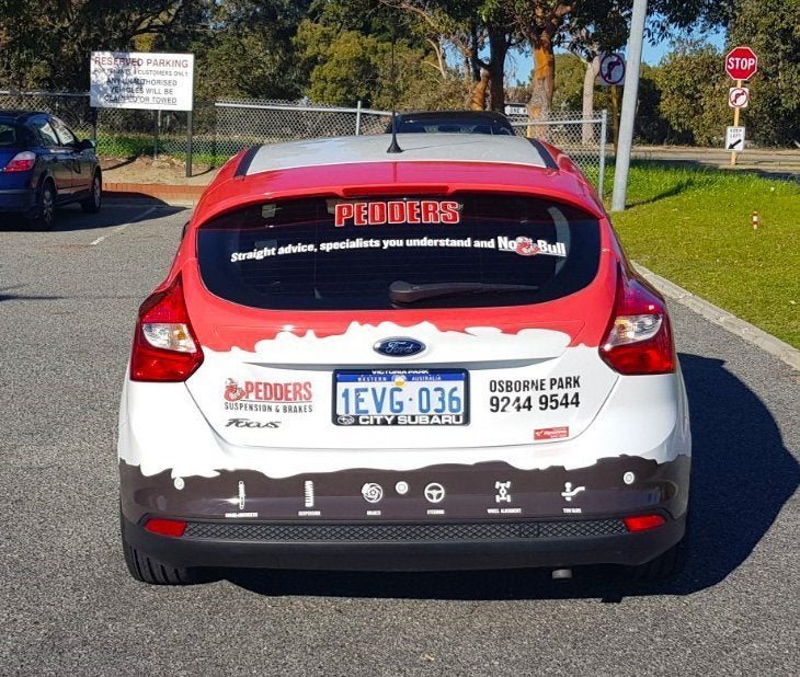 Pedders Vehicle Wrap