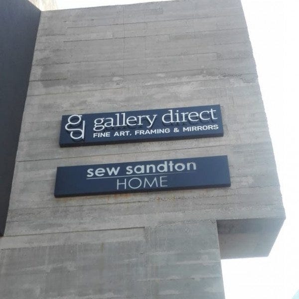 Perspex Letters on Perspex Fabricated Box _gallery direct