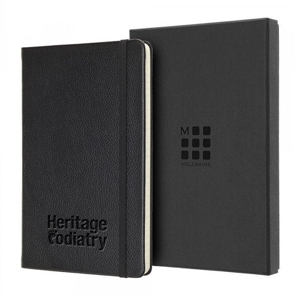 Custom Moleskine® Large Leather Notebook - Ruled