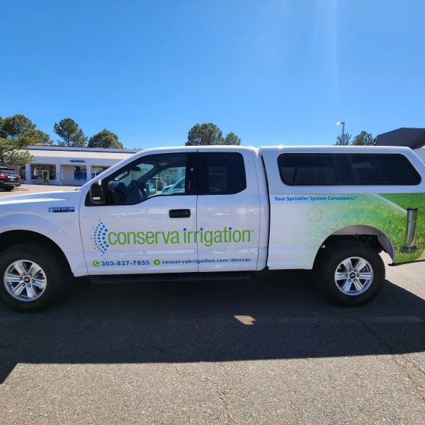 Flow in Motion: Partial Vehicle Wrap for a Professional Irrigation Company