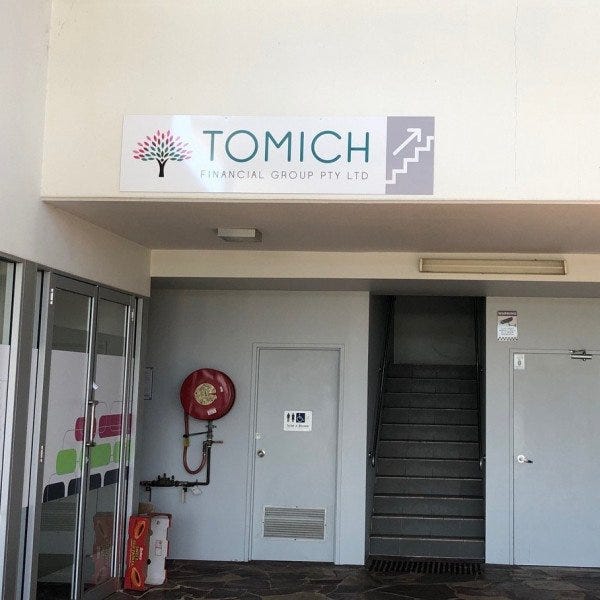 Tomich - Wayfinding sign