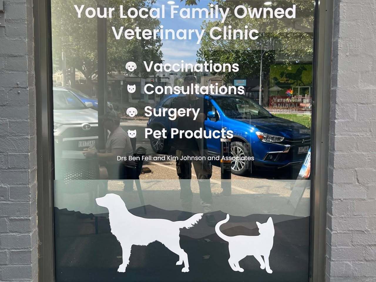Window graphics for Yarra Ranges Animal.
