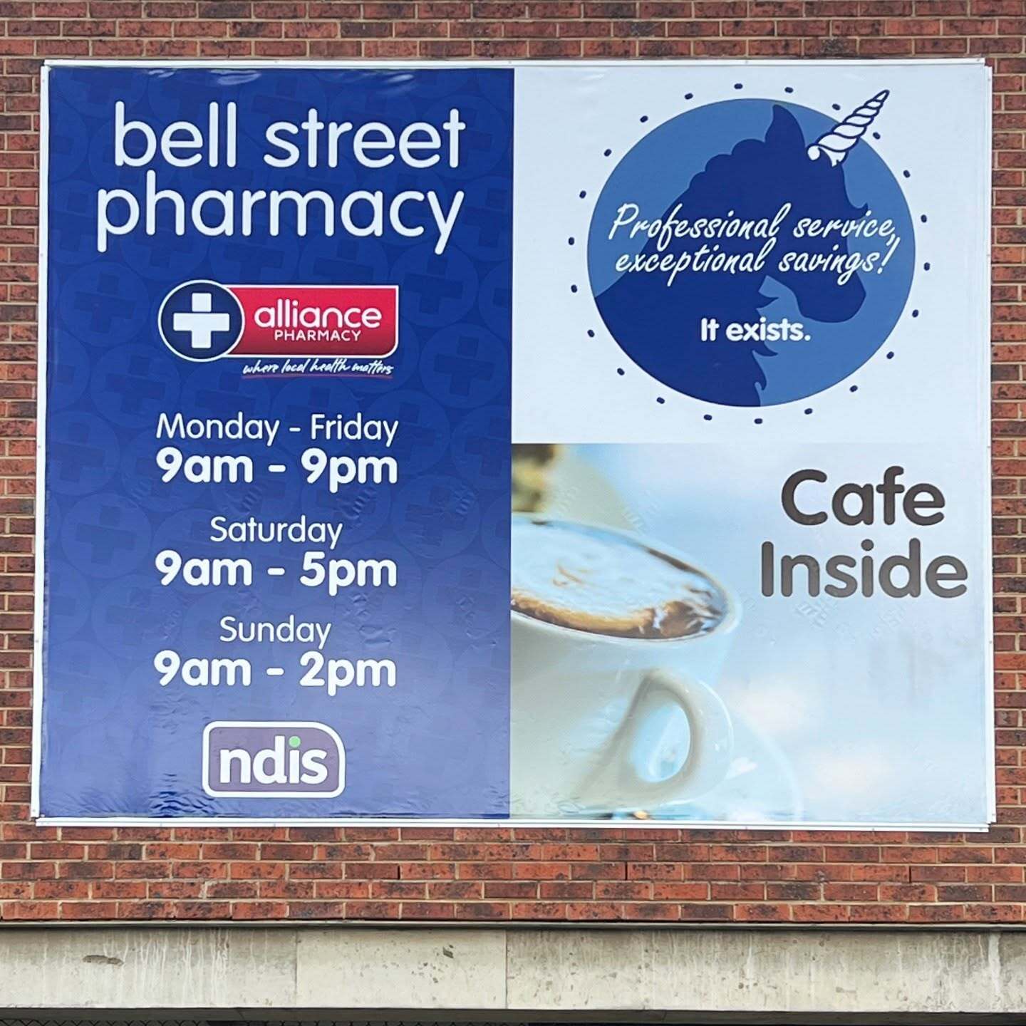 Signage Upgrade for Bell St Pharmacy