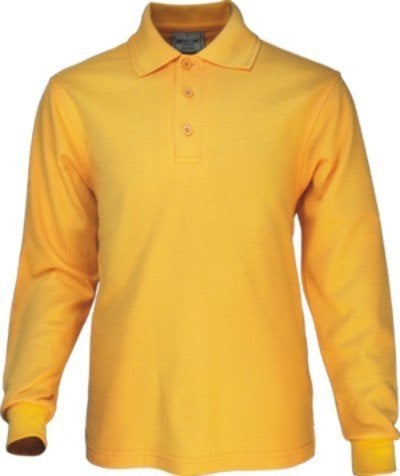 Bocini Long Sleeve Polo with Ribbed Cuff