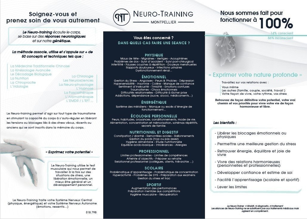 COMMUNICATION VISUELLE CABINET NEURO - TRAINING-MONTPELLIER