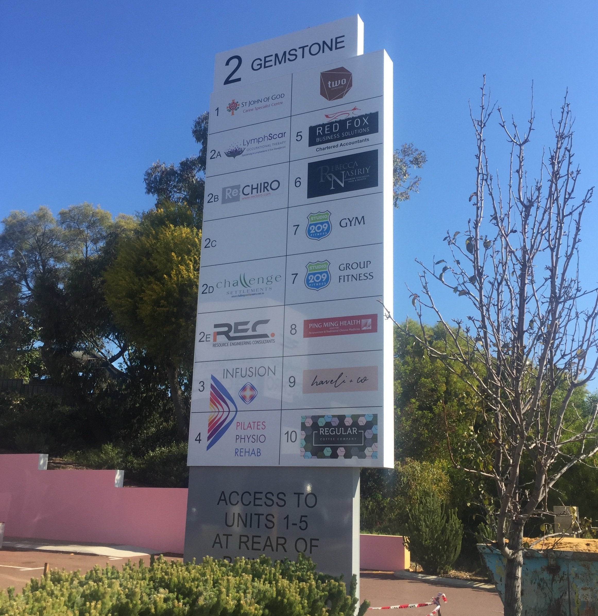 Gemstone Pylon Sign