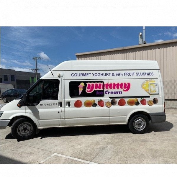 Vehicle Lettering - Yummy Cream