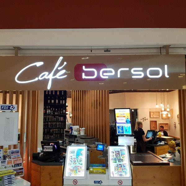 Caisson lumineux façade - Cafe Bersol - Signarama Bordeaux Sud