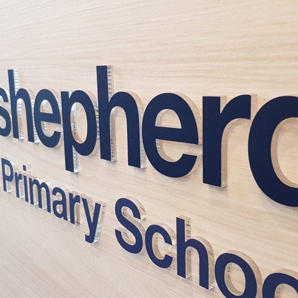 Good Shepherd Primary School Acrylic Sign