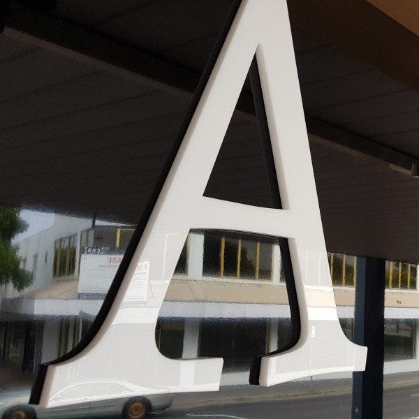 Aurorah Rose 3D Acrylic Lettering