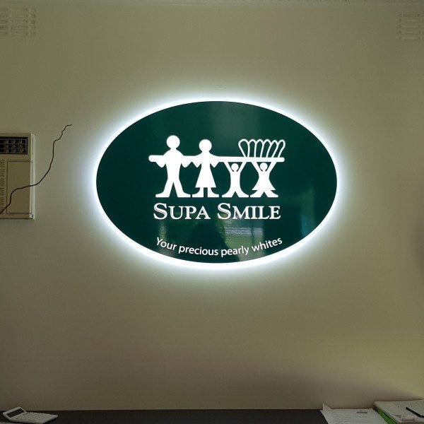 Supa Smiles Backlit Lightbox