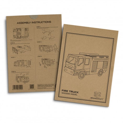 BRANDCRAFT Fire Truck Wooden Model