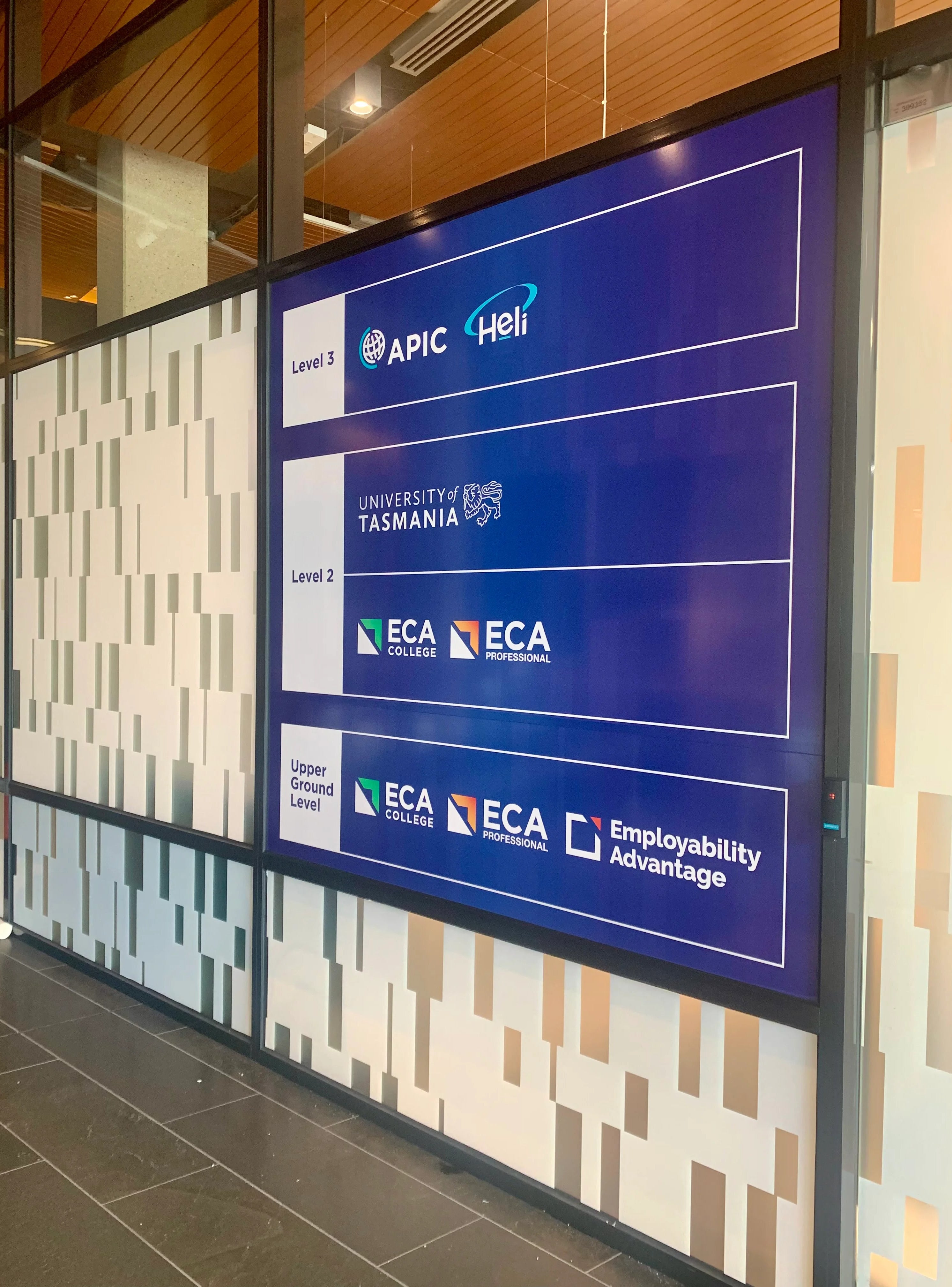 Window Signs - ECA & APIC - Melbourne VIC.