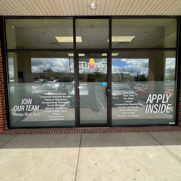 Window Decals & Frosted Vinyl Installation in Meriden, CT | Utopia Home Care