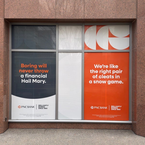 NFL Draft Week | PNC Bank Window Graphics | Downtown Pittsburgh, PA