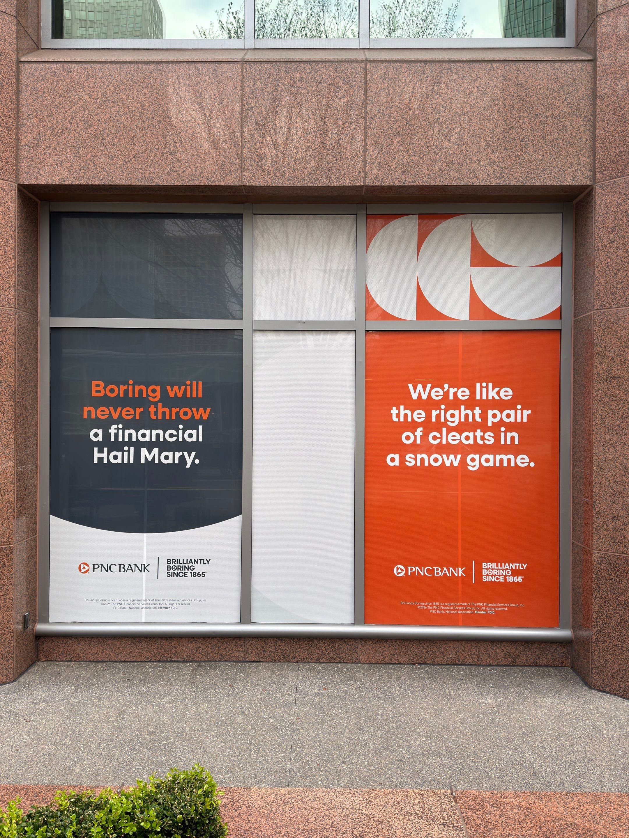 NFL Draft Week | PNC Bank Window Graphics | Downtown Pittsburgh, PA