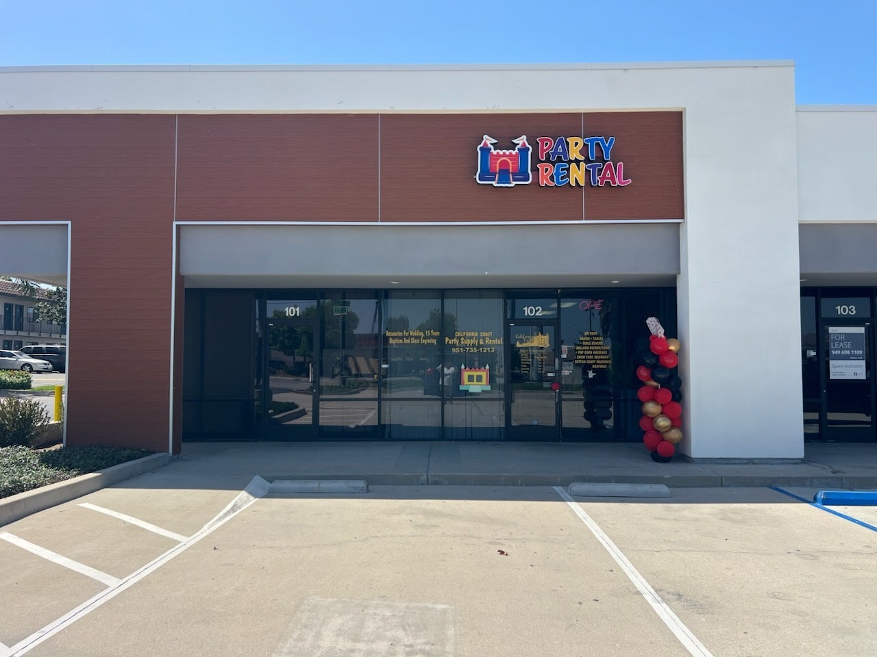 Front-Illuminated Channel Letters for California Craft Party Supply & Party Rental in Corona, CA