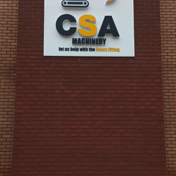 CSA Machinery – Illuminated 3D Signage Installation