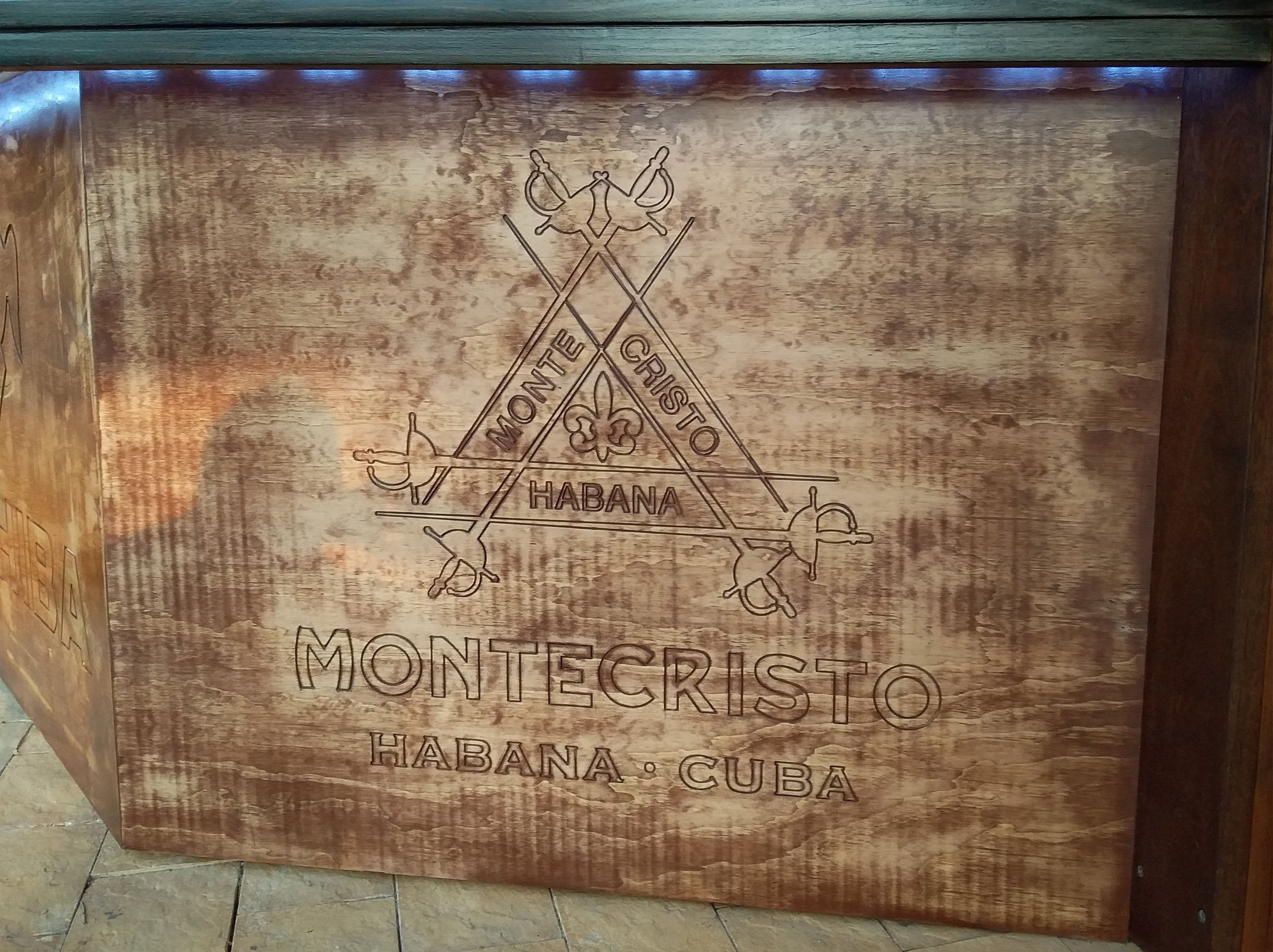 Engraved Timber Bar Signage