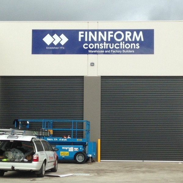 ACM panel sign printed on vinyl measuring 7300 mm x 1500 mm
