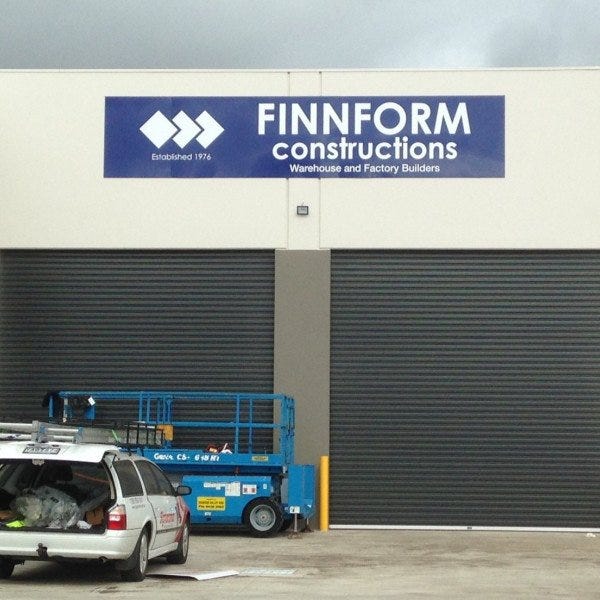 ACM panel sign printed on vinyl measuring 7300 mm x 1500 mm