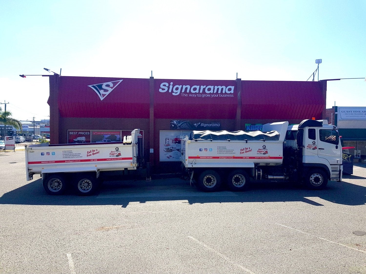 Jims Diggers Dual Trailer Truck