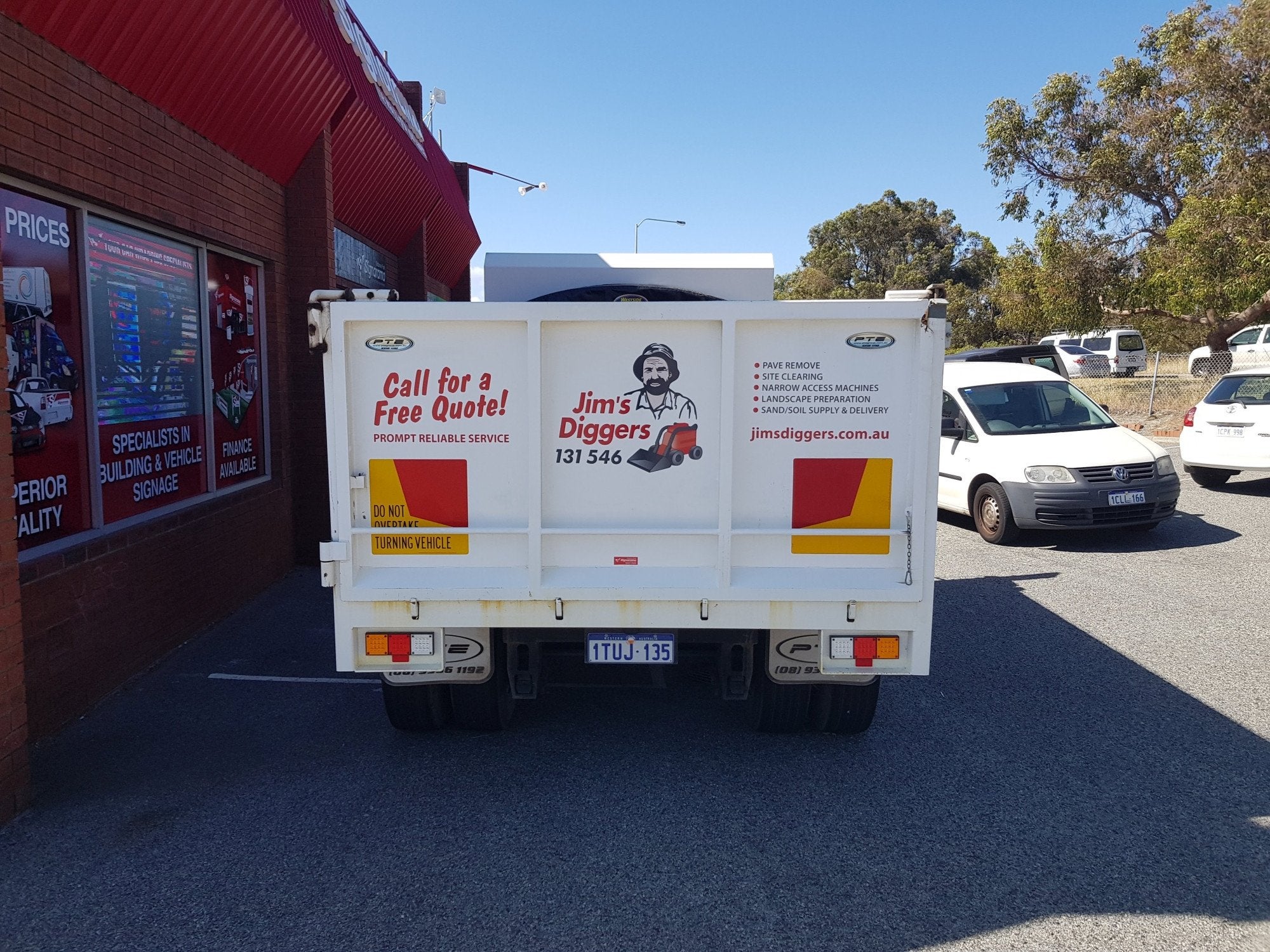 Jims Diggers Dual Trailer Truck