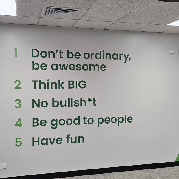 Office Wall Graphics for Aussie Broadband in Traralgon