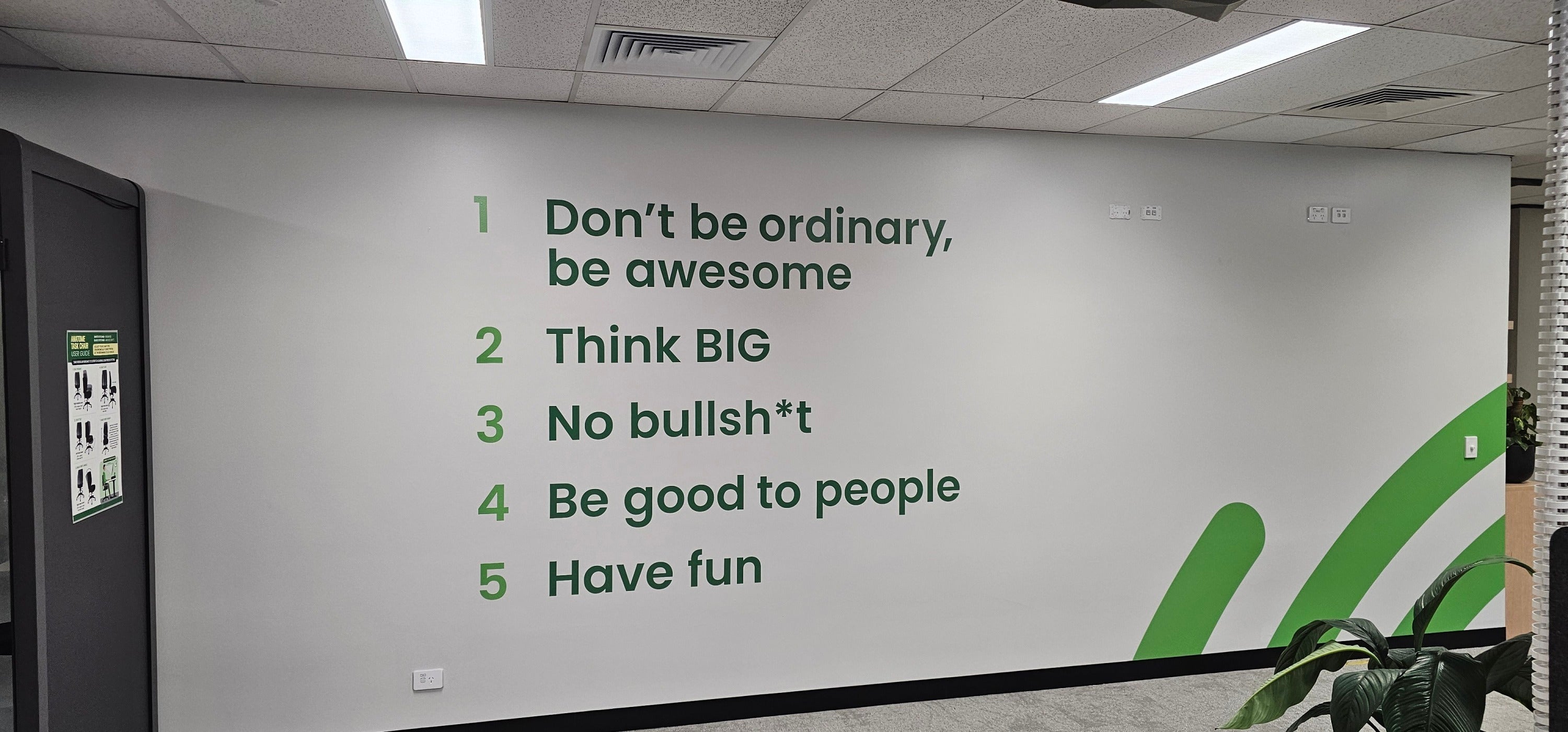 Office Wall Graphics for Aussie Broadband in Traralgon