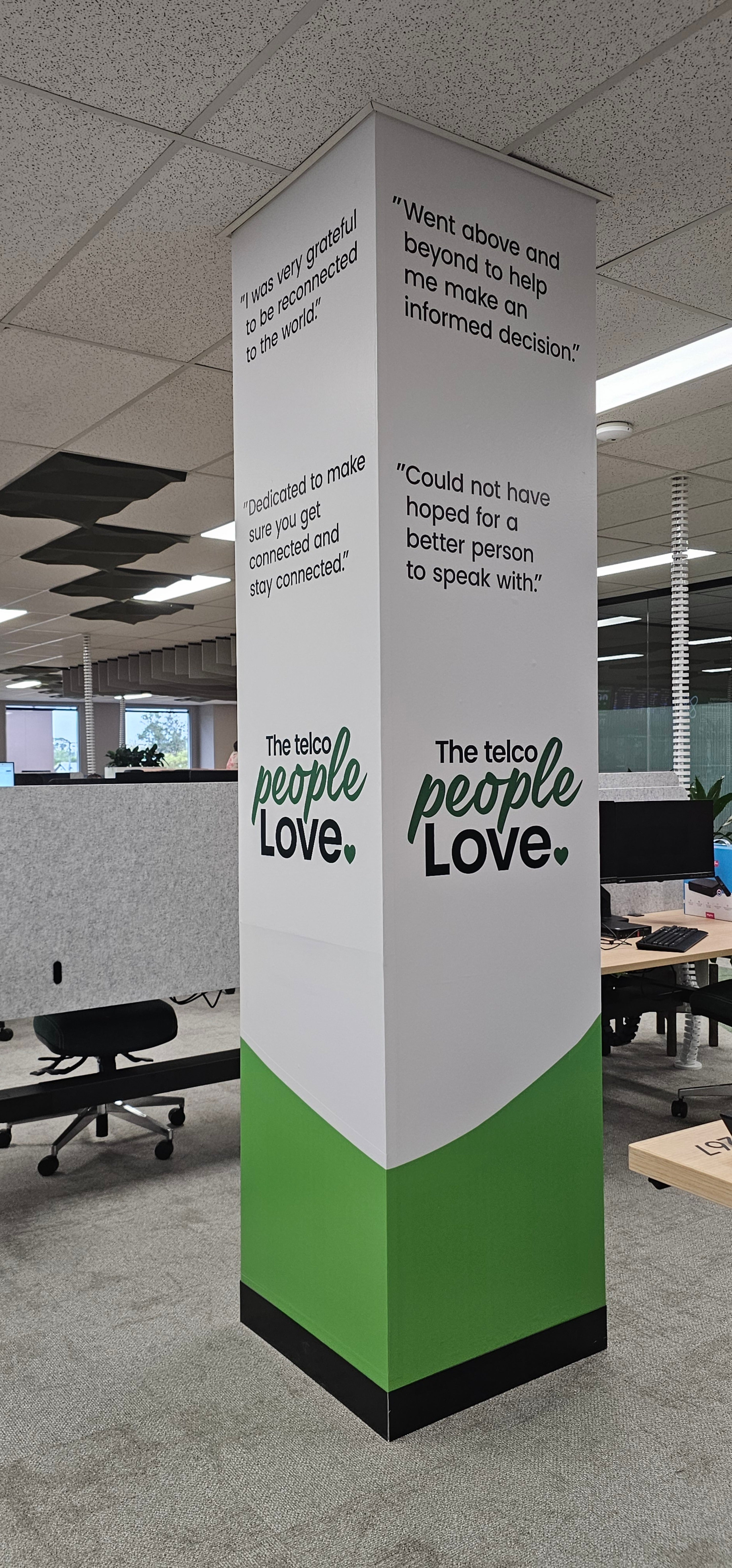 Office Wall Graphics for Aussie Broadband in Traralgon