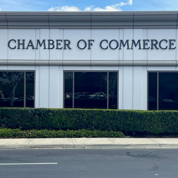 Non-Illuminated Building Sign for the Corona Chamber of Commerce’s New Office in Corona, CA