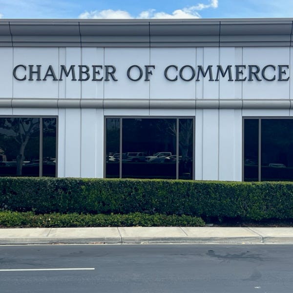 Chamber of Commerce Non-illuminated Building Sign