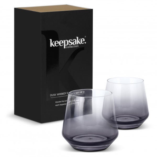 Custom Keepsake Dusk Whiskey Glass - Set of 2