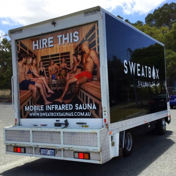 Sweatbox Saunas Truck Wrap