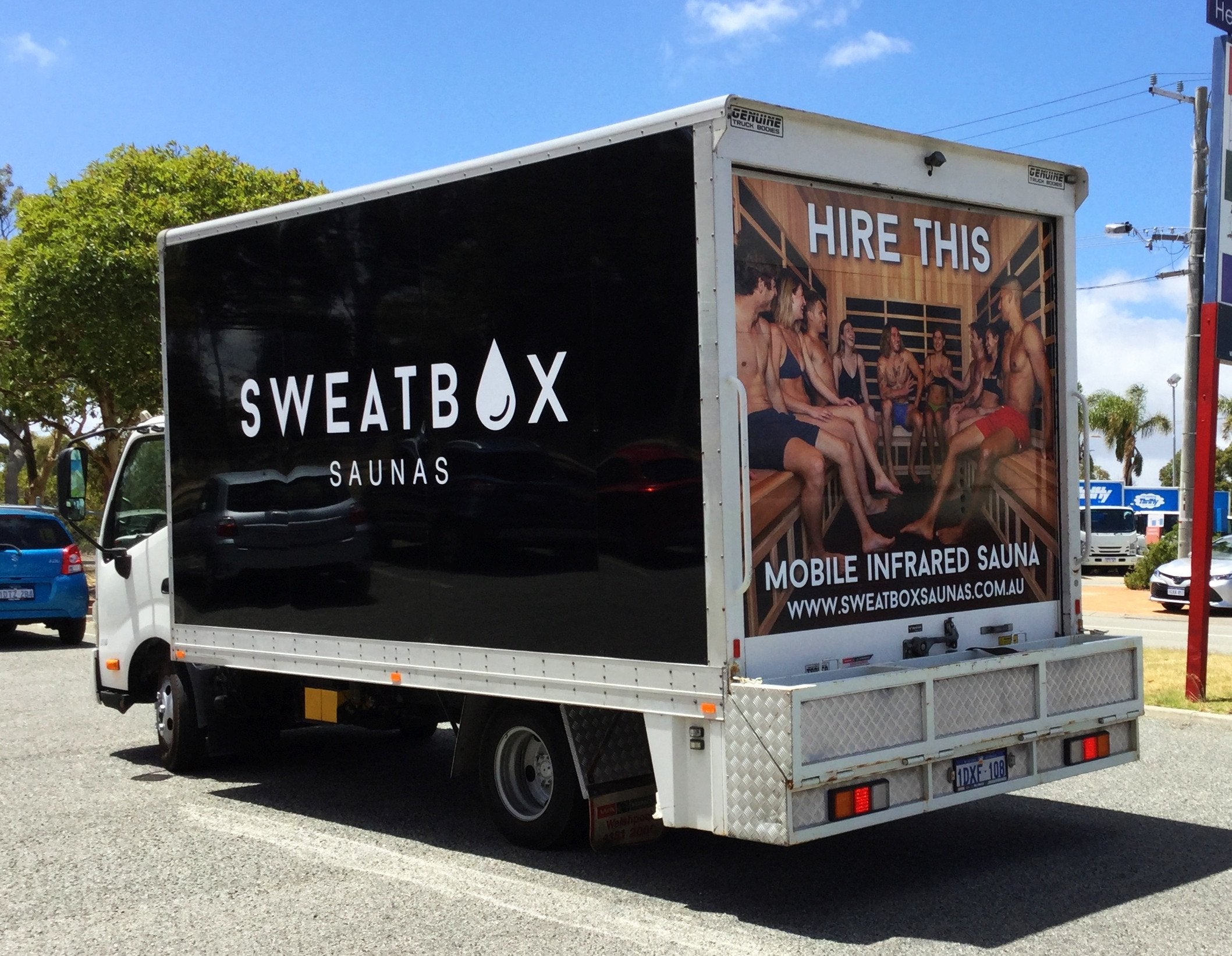 Sweatbox Saunas Truck Wrap