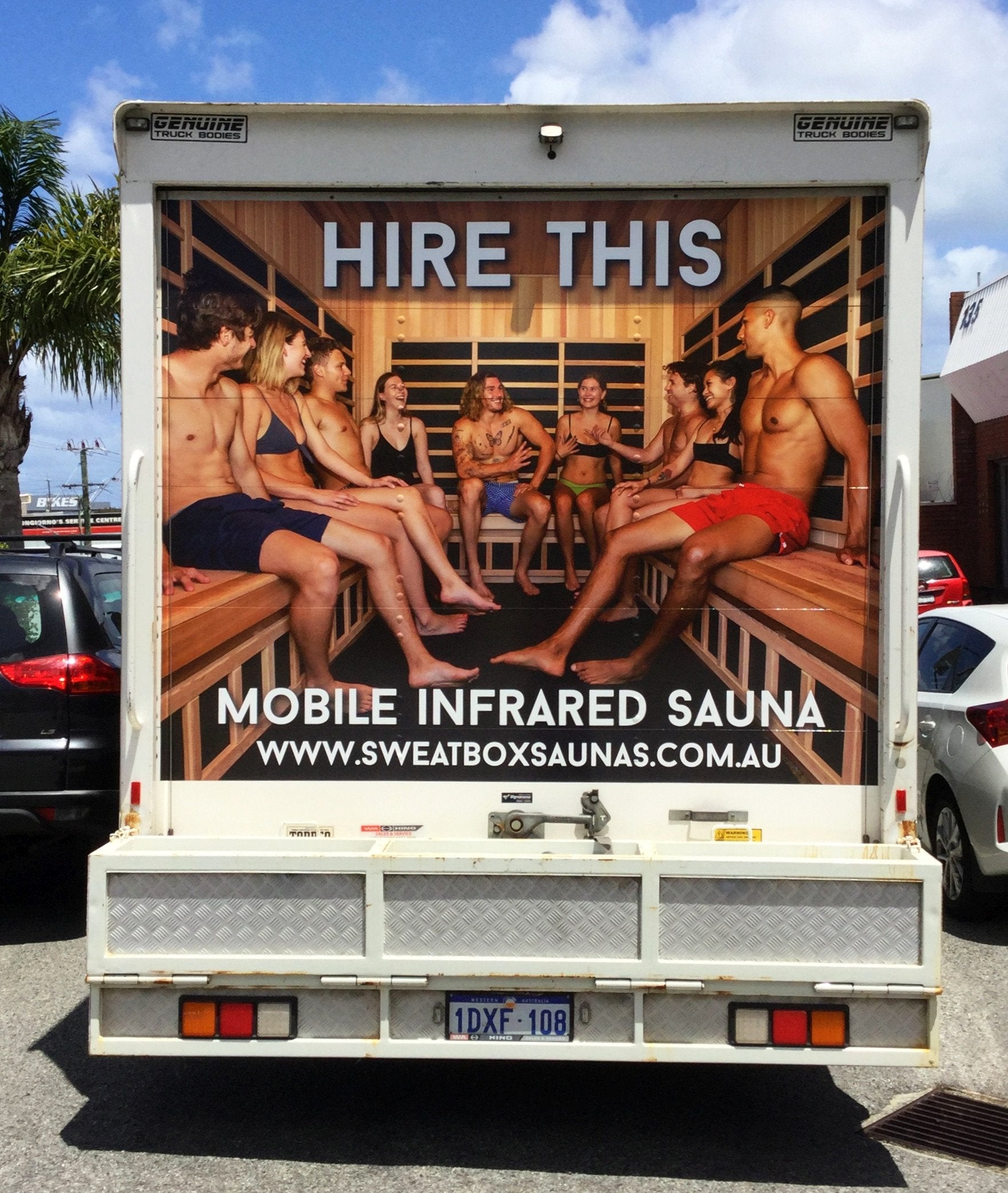 Sweatbox Saunas Truck Wrap