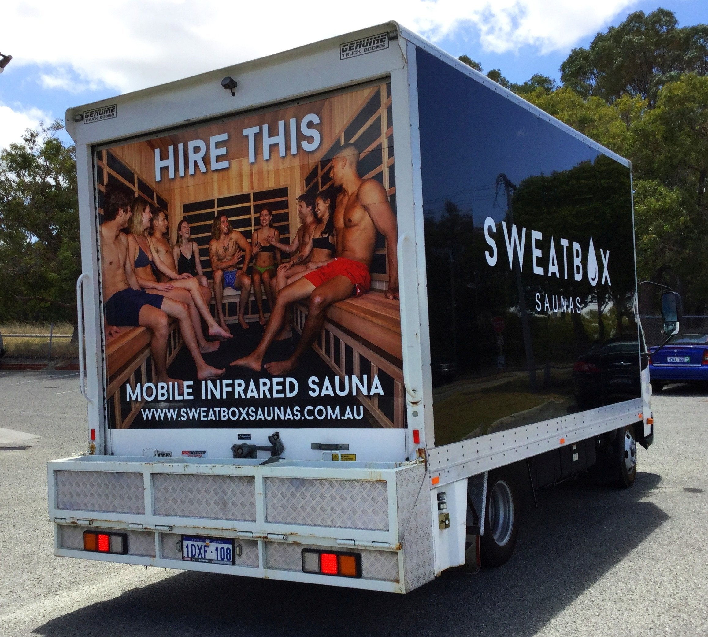 Sweatbox Saunas Truck Wrap