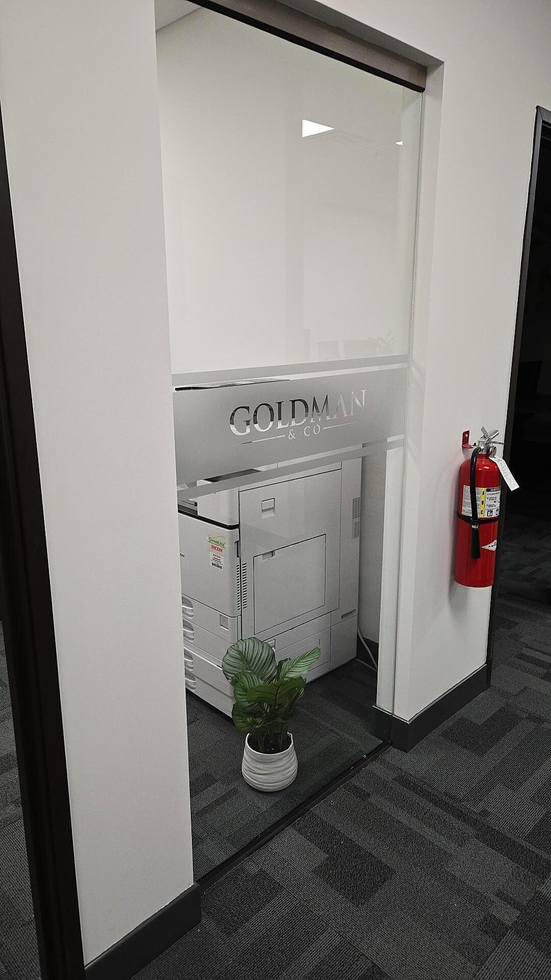 Frosted Vinyl Glass Graphics for a Modern Office Look