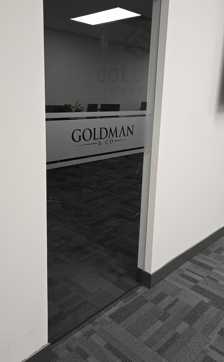 Frosted Vinyl Glass Graphics for a Modern Office Look